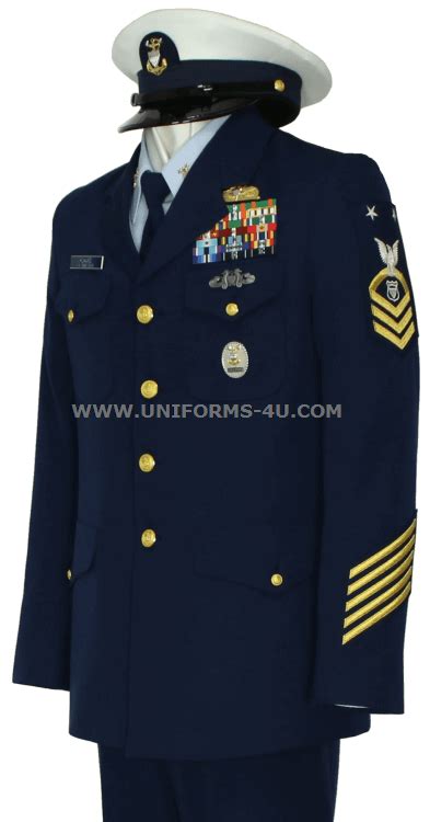 Us Coast Guard Male Cpo Enlisted Service Dress Blue Uniform