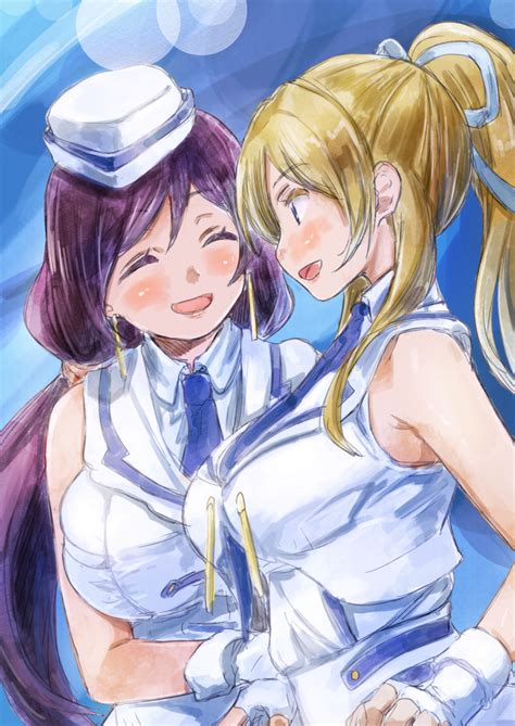 Toujou Nozomi And Ayase Eli Love Live And 1 More Drawn By Yohane