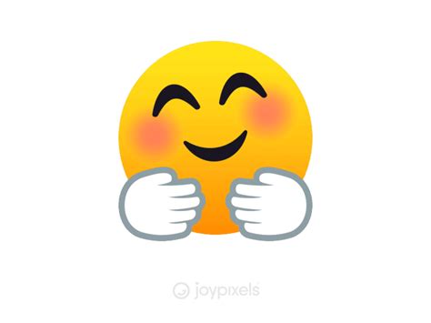 The Joypixels Hugging Face Emoji Animation By Joypixels On