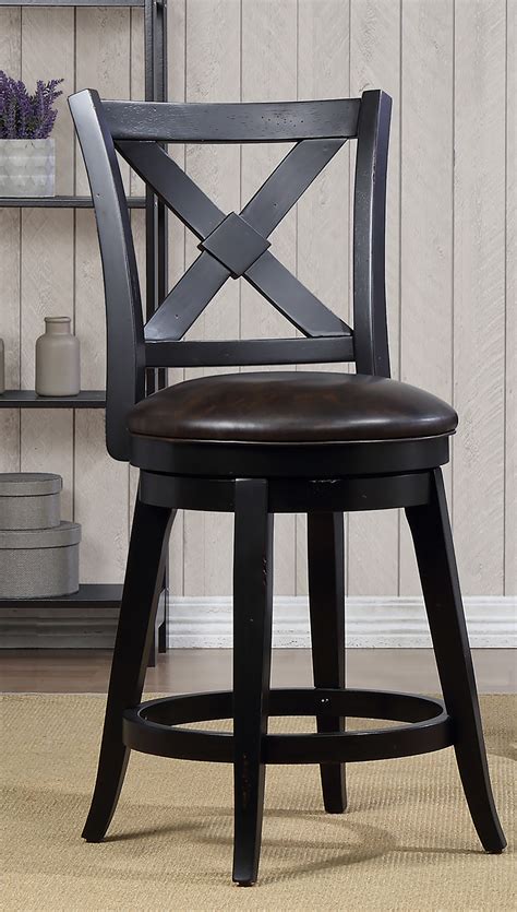 Bar stools & counter stools. Bailey Counter Height Swivel Stool, Black - Walmart.com ...