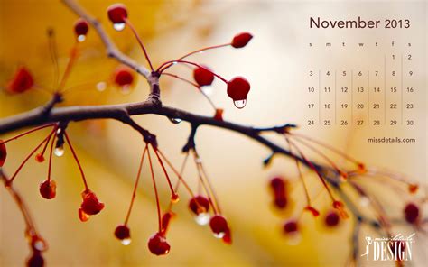 Free Inspiring November Desktop Calendar From Missdetails Com Desktop Calendar Desktop