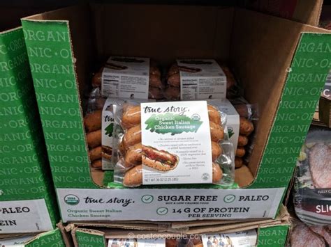 I wrote an entire article comparing costco's kirkland dog food & cat food to similar products from other brands, and found prices to be a third to half the deals at the costco restaurant are very good, but the options are typically limited to hot dogs/sausages, soda, pizza, rotisserie chicken, sundaes, and. True Story Organic Sweet Italian Chicken Sausage