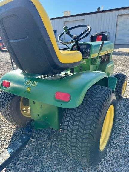 1970s John Deere 110 Tractor W Lawn Trailer The Auction Team