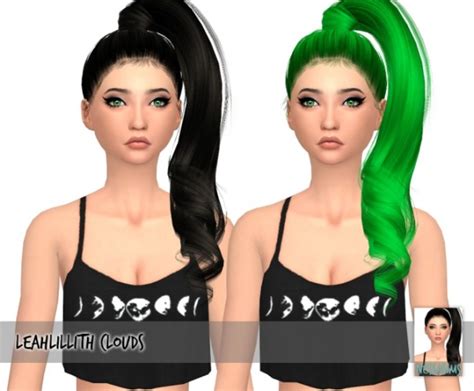 Leahlilliths Clouds Hair Retextures At Nessa Sims Sims 4 Updates