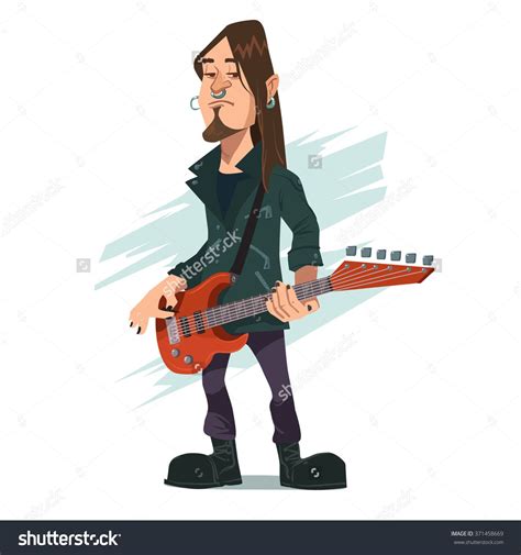 Funny Rock Star Playing Guitar Guitarist Heavy Metal