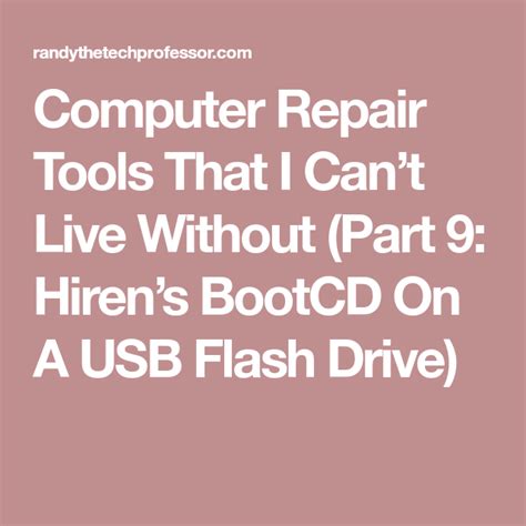 You are an enthusiast and want to install the latest firmware. Computer Repair Tools That I Can't Live Without (Part 9 ...