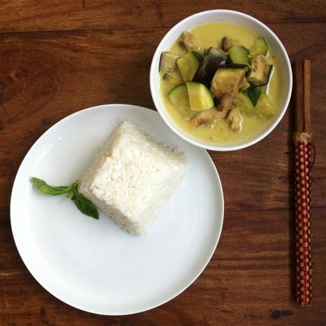 Thaise Groene Curry Met Kip Glutenvrij Lactosevrij