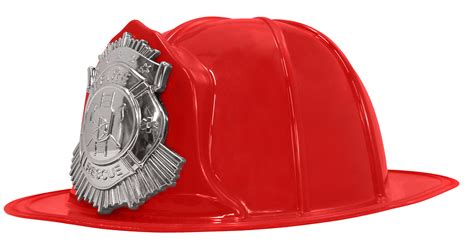 Adult Child Red Fireman Fire Chief Firefighter Helmet Plastic Costume