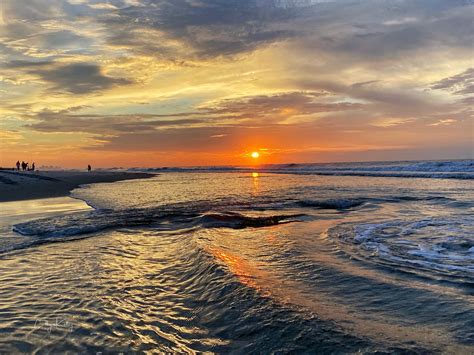 Sunrise beach ocean sky landscape nature Surfside Beach South Carolina