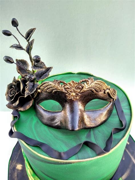 Mask Decorated Cake By Dari Karafizieva Cakesdecor