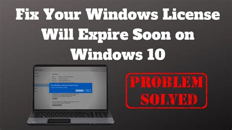 Fix Your Windows License Will Expire Soon On Windows 10 Youtube