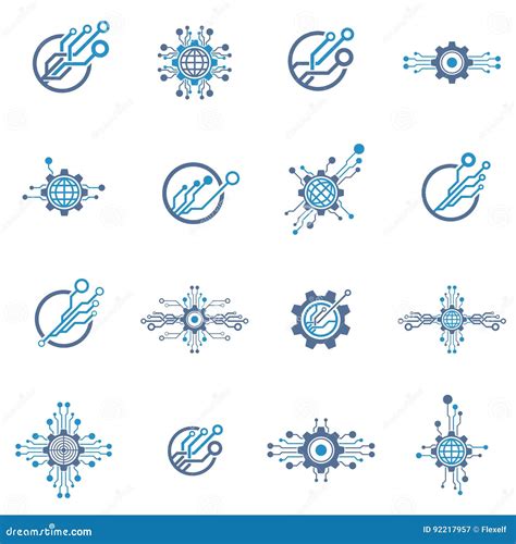 Set Of Technology Elements Stock Vector Illustration Of Info