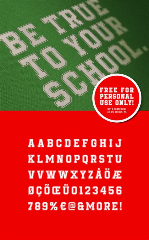Be True To Your School Font Henriavecunk Fontspace School Fonts
