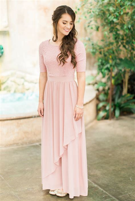 Mw24350 Modest Bridesmaid Dresses Bridesmaid Dresses With Sleeves