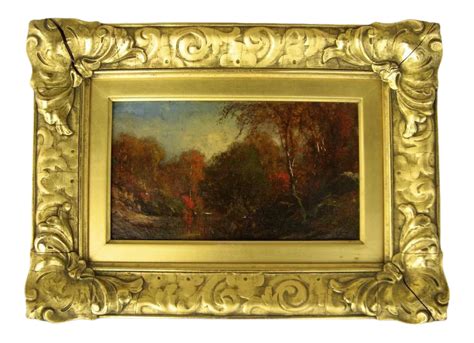 19th Century Landscape Oil Painting By James Mcg Hart Framed Chairish