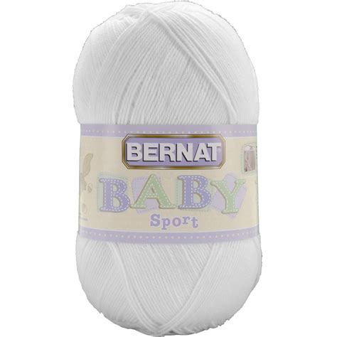 Bernat Baby Sport Big Ball Yarn Solids Baby White On Onbuy