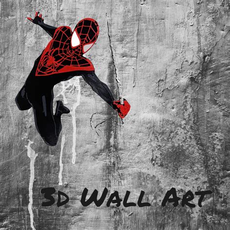 Miles Morales Wall Art By Stand It Up Download Free Stl Model