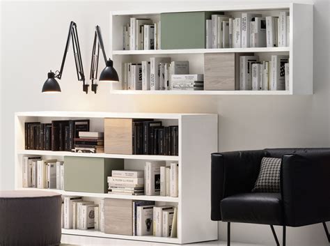 Furnish a home office with wall units. Go Modern Ltd > Living Room Furniture > Novamobili Wall Unit/Bookcase 02 - Customisable Wall ...