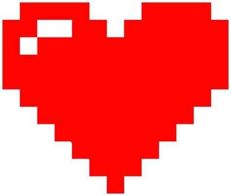 Free Pixelated Heart Png Download Free Pixelated Hear