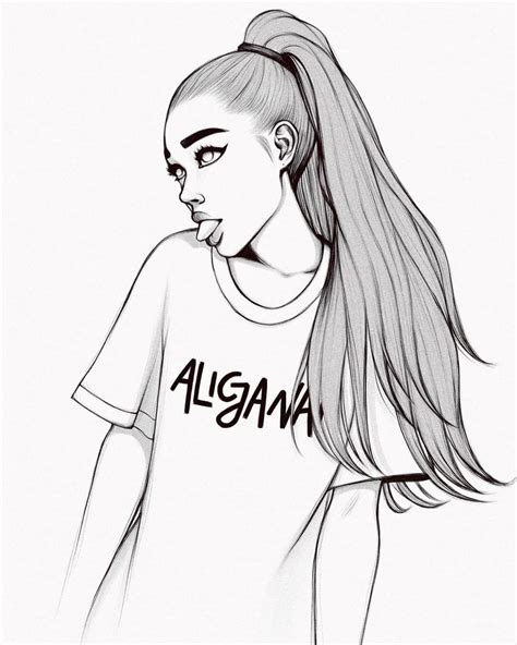 Pronto Para Imprimir Ariana Grande Desenho Para Colorir Imagens The