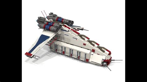 Lego instructions from thema star wars online. Custom Lego MOC: Republic Liberator Class Gunship - YouTube