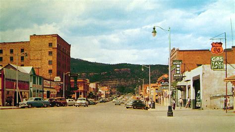 Transpress Nz Cars In 2nd Street Raton New Mexico 1950s