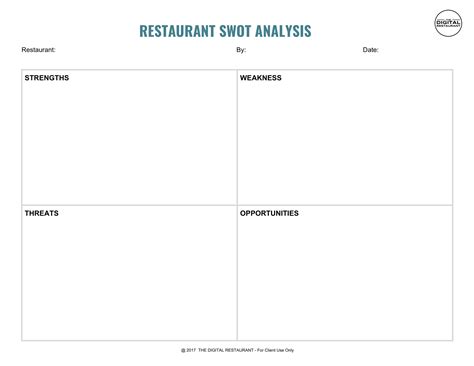 Restaurant Swot Analysis Templates Pdf Psd Google Docs Word Hot Sex