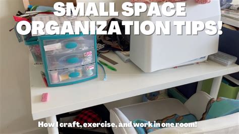 Small Craft Room Organization Tips and Sewing Room Tour - YouTube