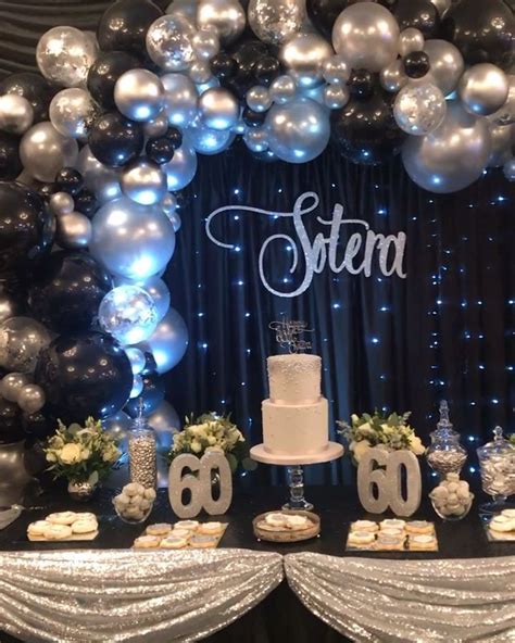 Balloon Arch #balloonarch | Silver party decorations, 50th birthday