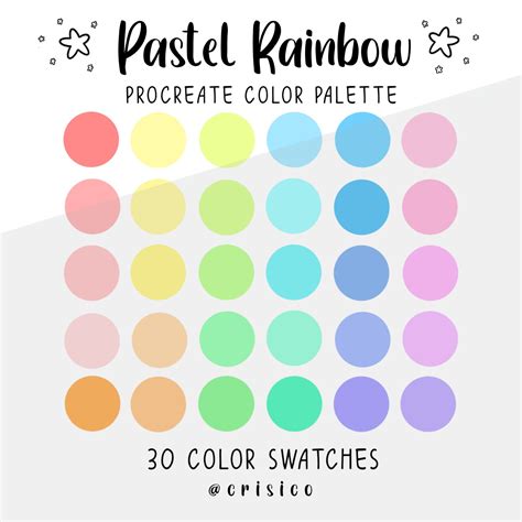 Pastel Rainbow Color Palette Ubicaciondepersonascdmxgobmx