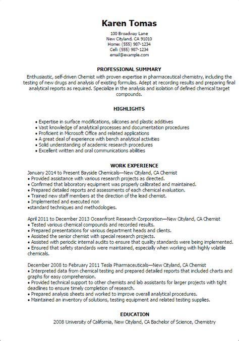 Duties are likely to include screening or answering phone calls, letters, and emails, managing schedules, and taking notes at meetings. Cv Template Chemistry | Student resume, Good resume ...
