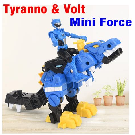 Toy Miniforce Dinosaur Tyranno Thunder And Superman Volt Team Superman