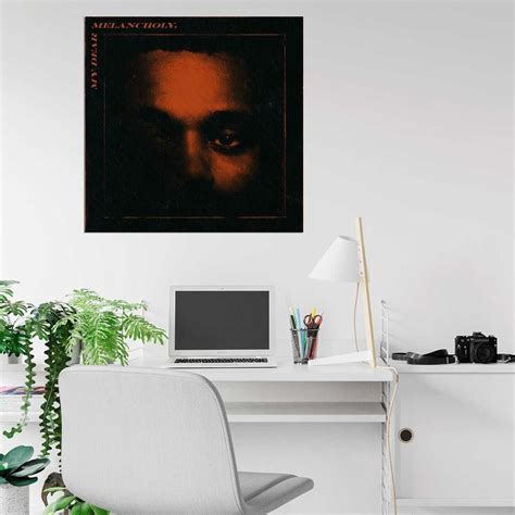 558575 The Weeknd My Dear Melancholy Album Hd 24 Cover 36x24 Wall Print