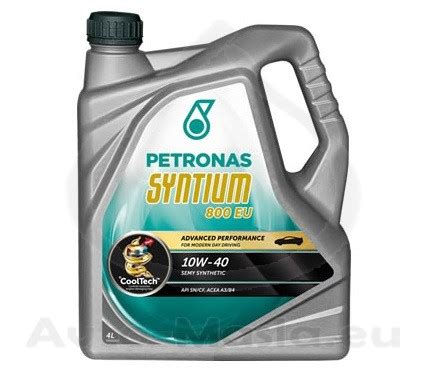 The experience gathered by petronas on the f1 circuits and most important motoring events and competitions has enabled the development of petronas syntium; PETRONAS Syntium 800 EU 10W-40 4L / Avto-Masla.EU