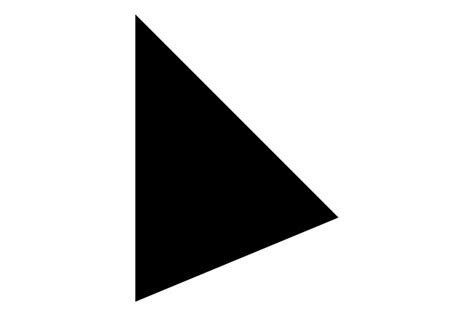 Black Triangle Icon Modern Simple Mouse Cursor