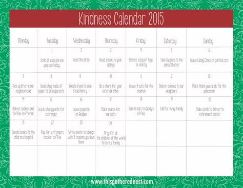 Advent and Kids Kindness Calendar | This Gathered Nest — This Gathered Nest