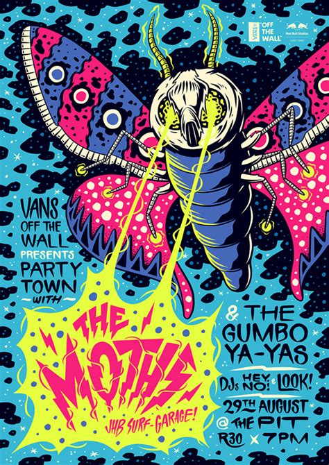 The Moths Poster On Behance Graphic Poster Typography Poster