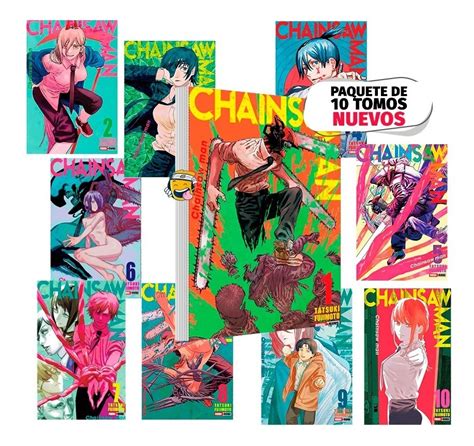 Chainsaw Man Tomo 1 Al 10 Manga En Español Pack De 10 Tomos Envío Gratis