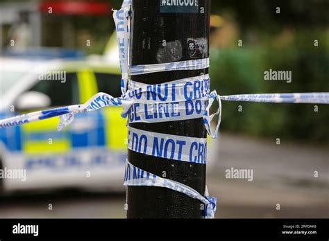 London Uk 31st July 2023 Police Tape Seen At The Crime Scene In London Photo By Dinendra