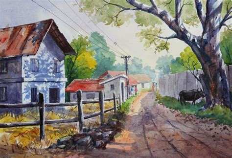 Painter Balakrishnan Artist Bala Arts Watercolor Painting