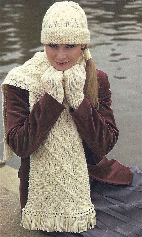 pin on hats scarf gloves knitting patterns