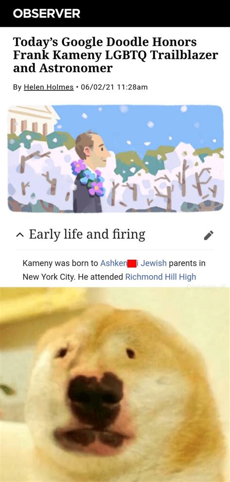 Frank Kamenys Early Life Early Life Wikipedia Section Know Your Meme