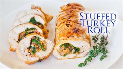 Stuffed Turkey Roll - Thanksgiving Menu - YouTube