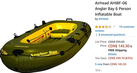This has been such an uncomfortable situation. Amazon Canada Deals: Save 62% off Airhead Angler Bay 6 ...