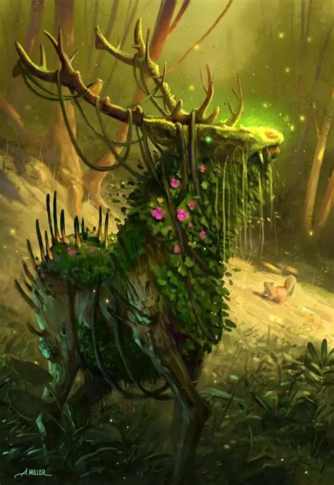 Forest Creatures Fantasy Creatures Art Creature Concept Art Dark