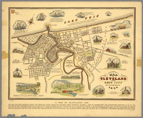 A Map Of Cleveland 1836 David Rumsey Historical Map Collection