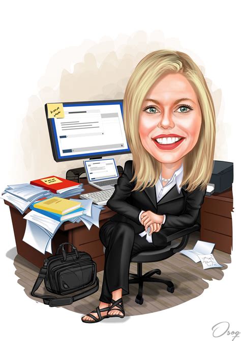 Office Boss Cartoon Office Cartoon Caricature Caricature From Photo