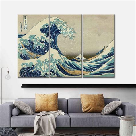 The Great Wave Off Kanagawa Multi Panel Canvas Wall Art | Canvas wall art, Wall canvas, Canvas ...