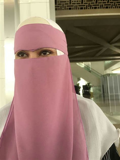 Rose Pink Single Layer Niqab Muslimah Fashion Burqa Fashion Niqab