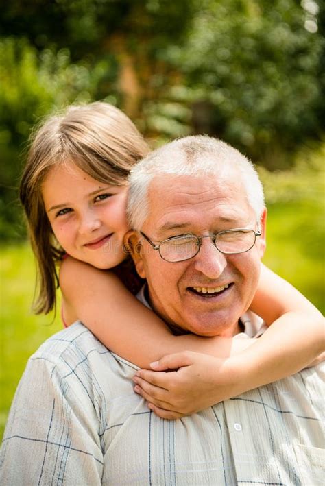 Happy Grandfather With Grandchild Stock Image Image Of Little